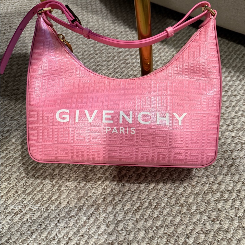 Givenchy Pink 4G Embossed Mini Shoulder Bag